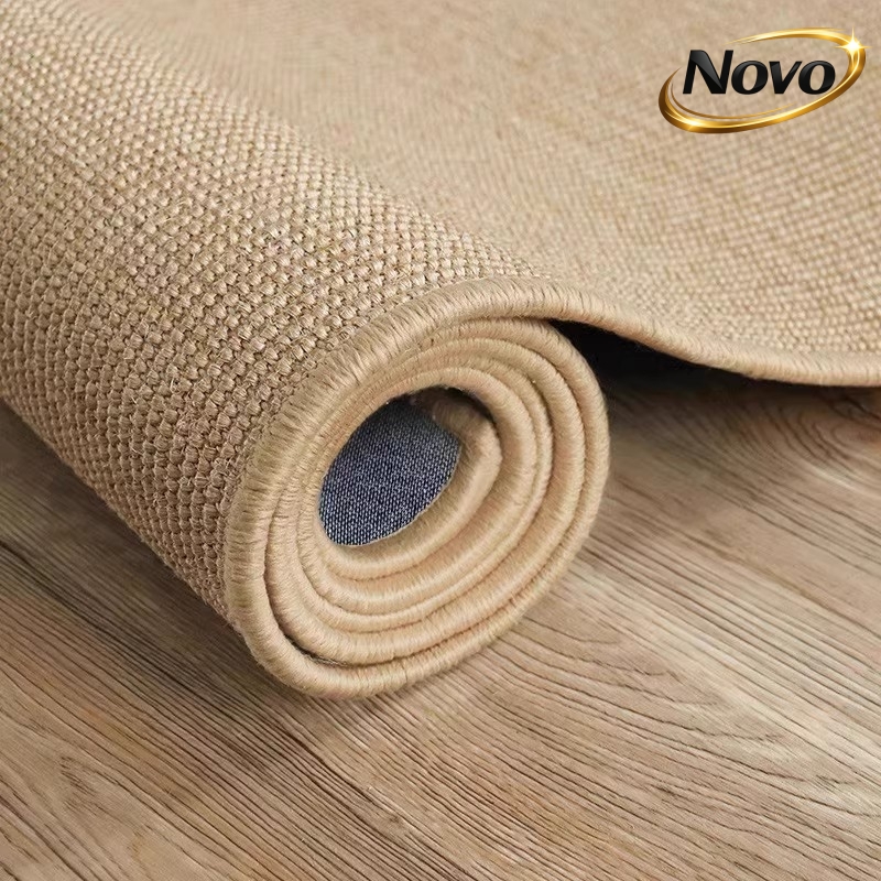 Bamboo Bath Mat - Non Slip Faux Sisal Area Rug