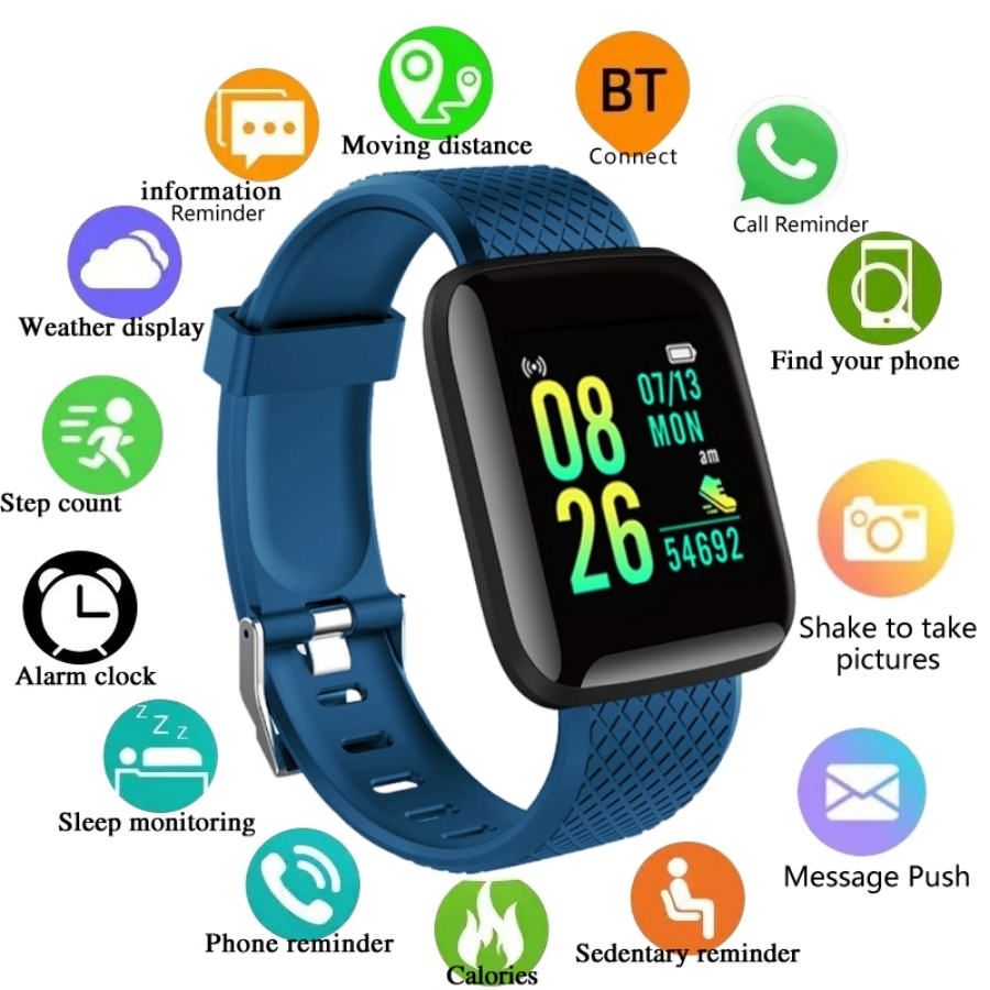 Health Wellness Bracelet - Sport Smartwatch Fitness Bracelet Music Control