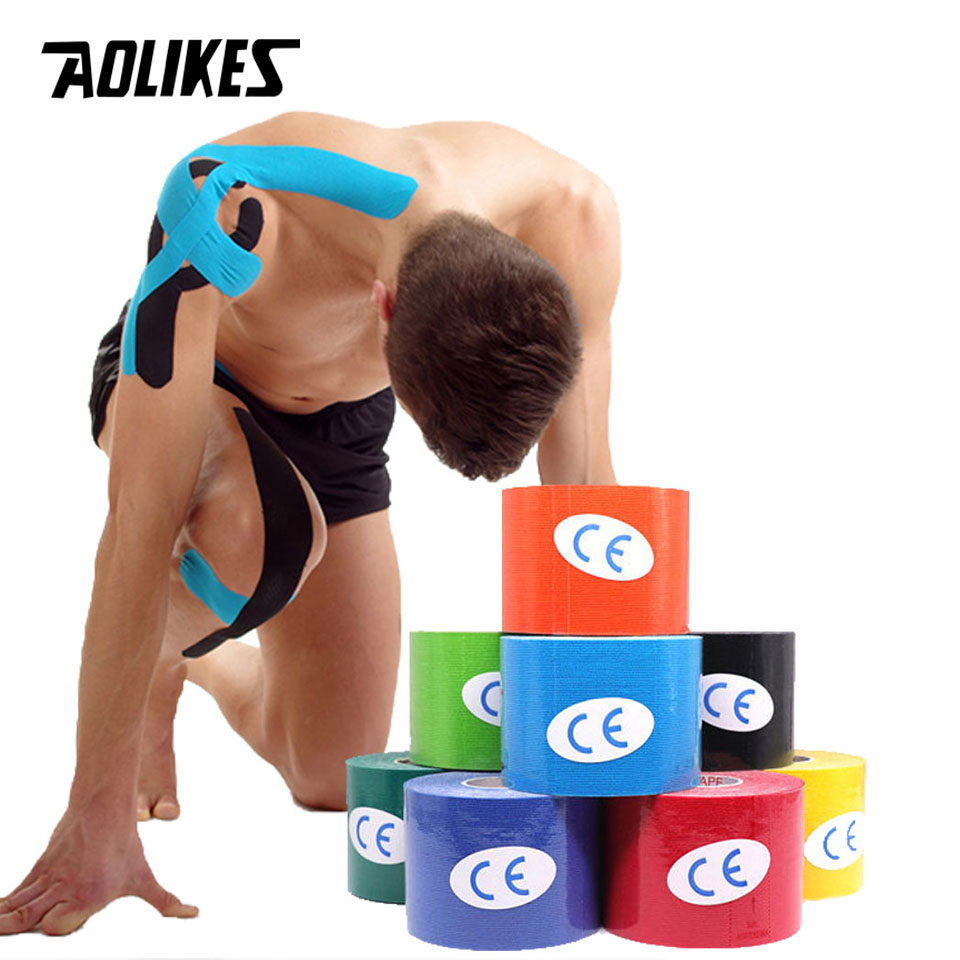 Sports Taping Precut - AOLIKES 2 Size Kinesiology Tape Breathable