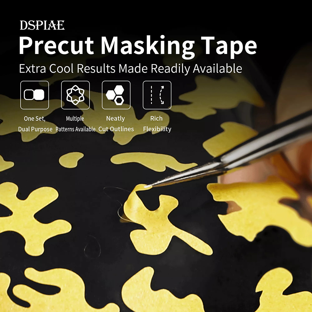 Sports Taping Precut - DSPIAE Digital Camouflage Bug camouflage Hexagonal