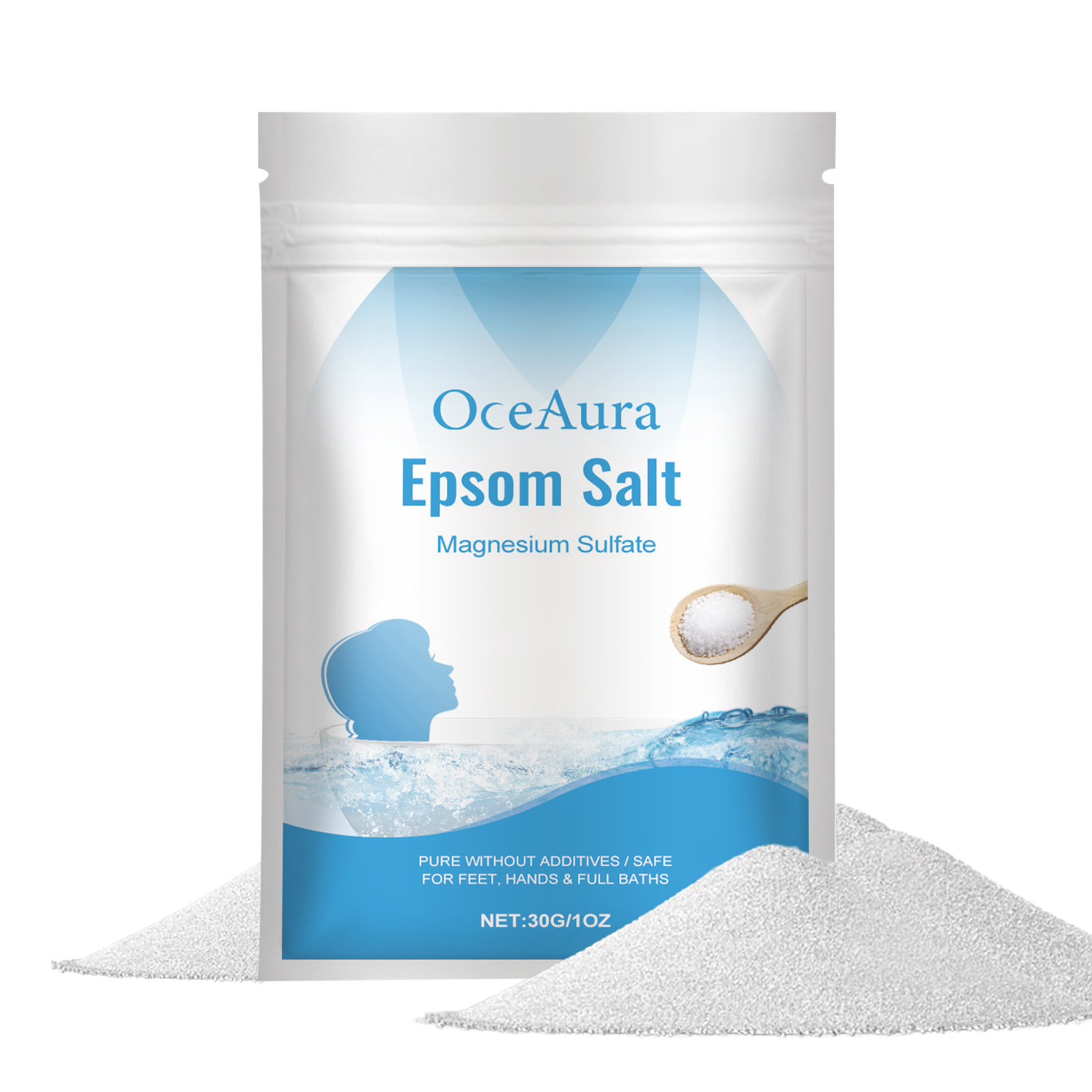 OceAura Epsom Salt Bath Stress - Bath Salts Magnesium recension och pris