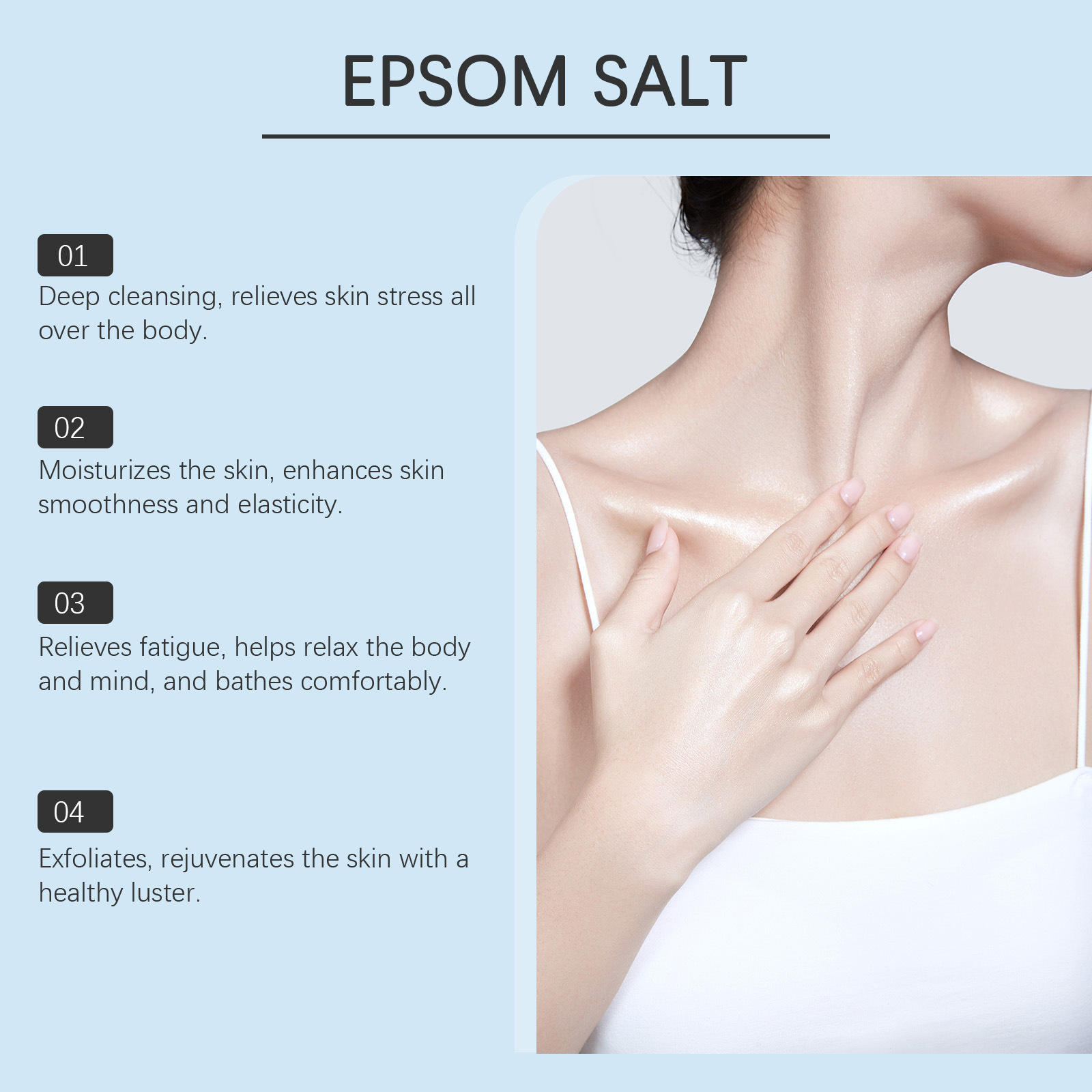 OceAura Epsom Salt Bath Stress - Bath Salts Magnesium recension och pris