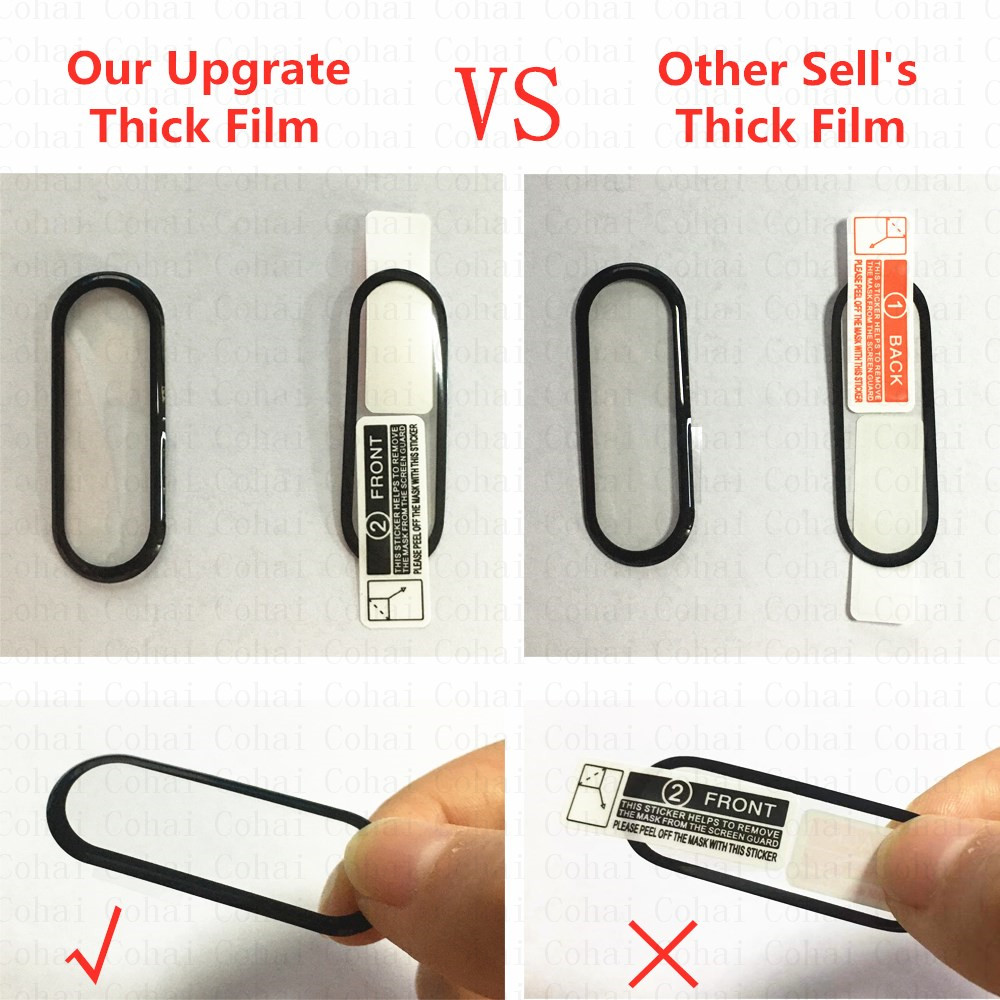 9D Tempered Glass For Xiaomi M - Health Wellness Bracelet recension och pris