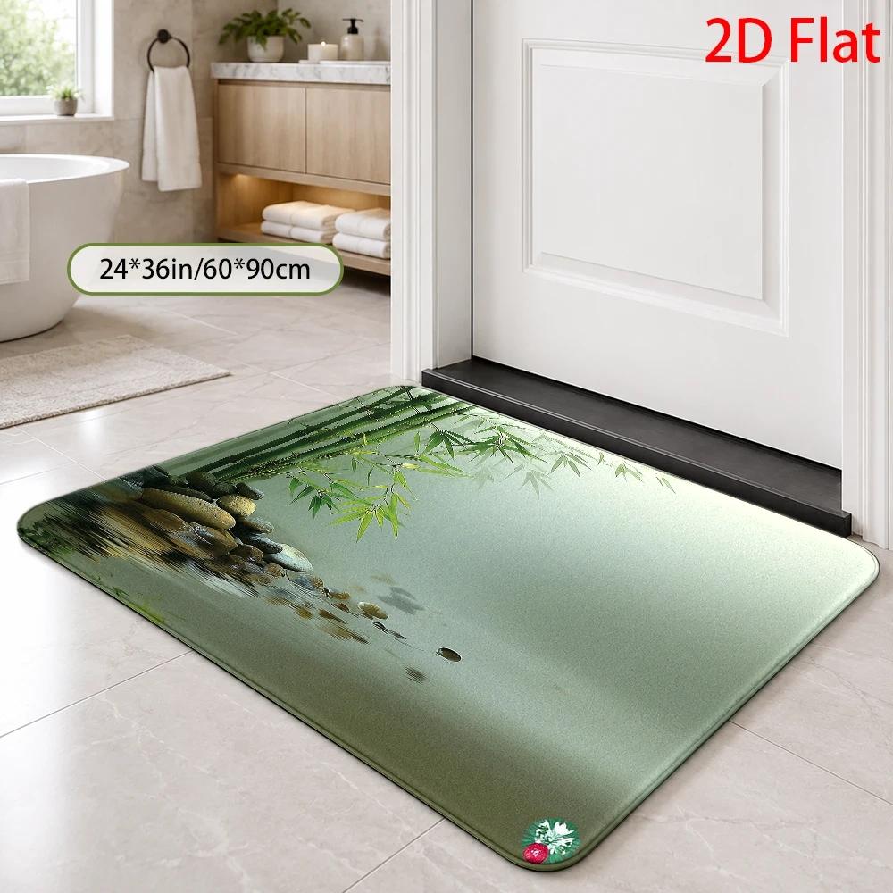 Waterproof Bathroom Bath Rug M - Bamboo Bath Mat recension och pris