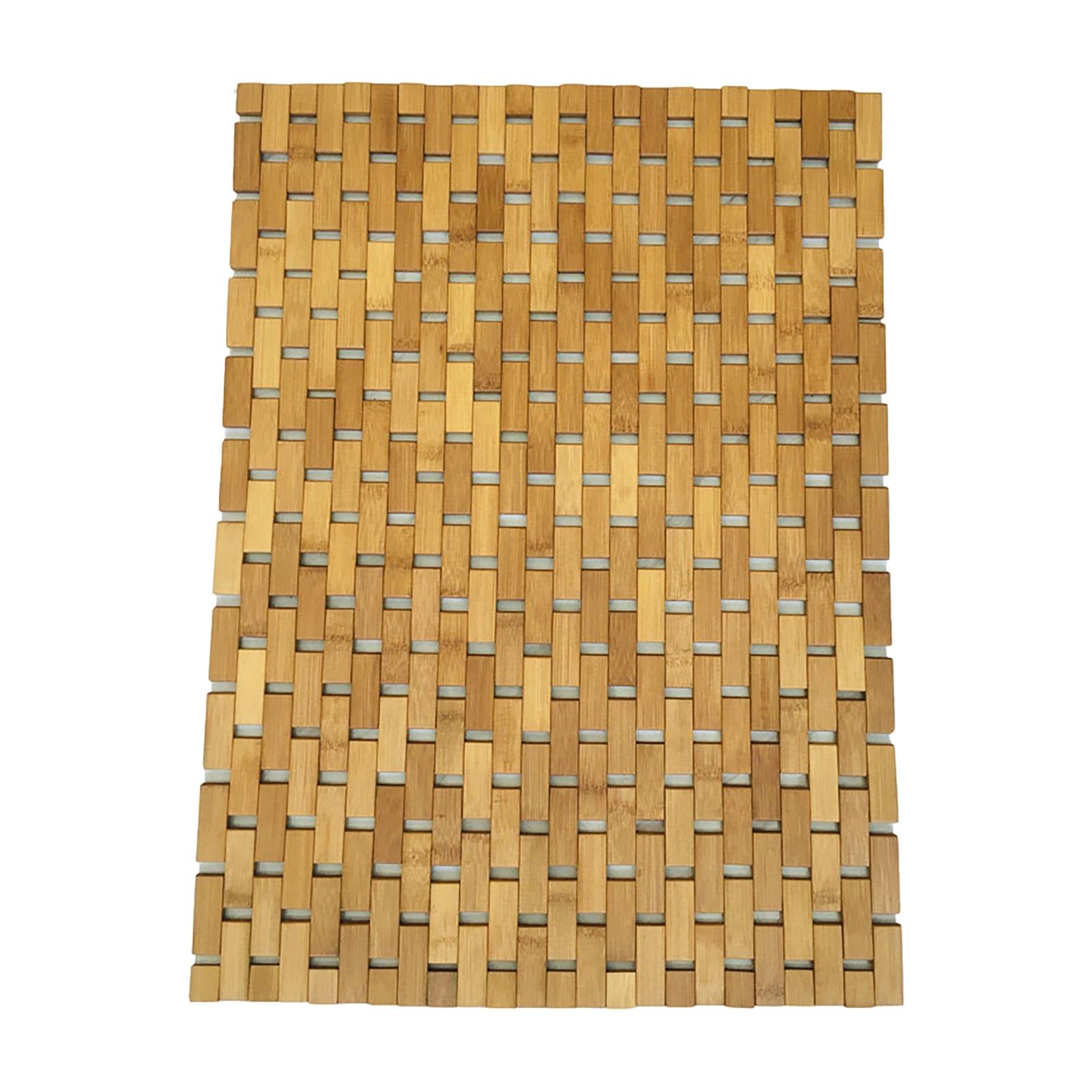 Non Slip Bamboo Wood Bathroom  - Bamboo Bath Mat recension och pris