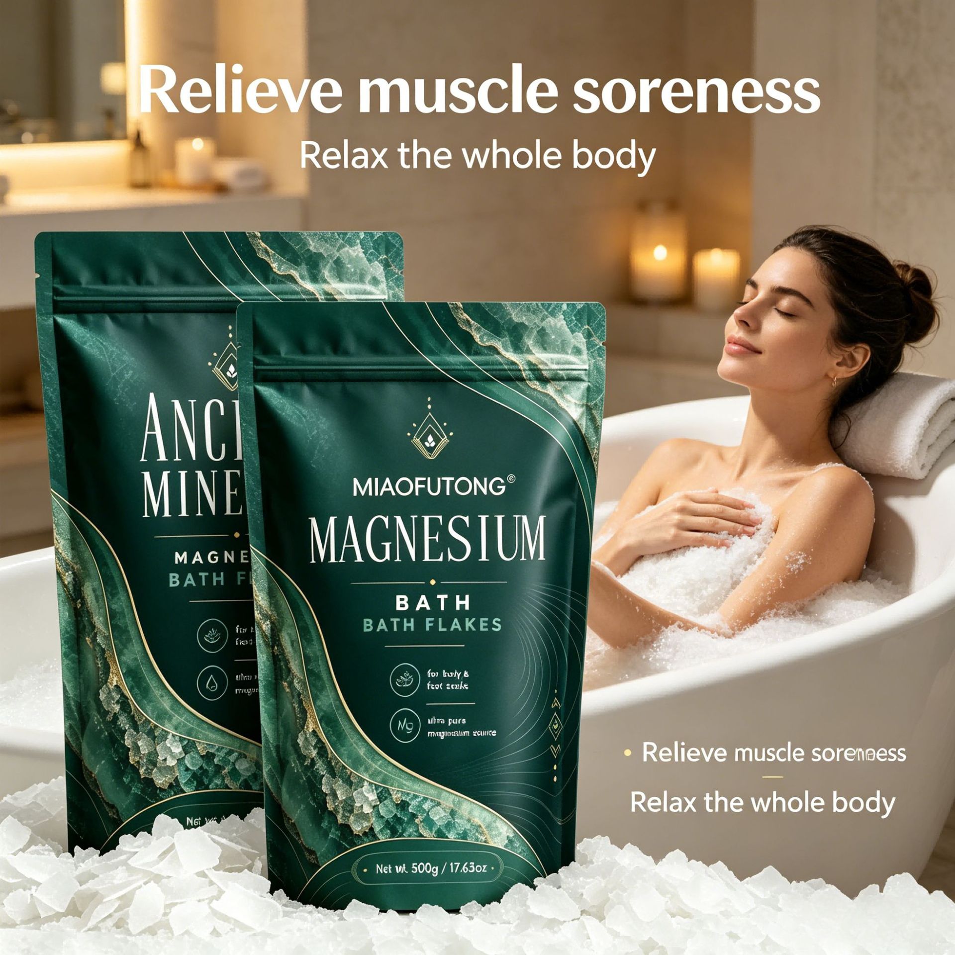 Mineral Magnesium Bath Salt 50 - Bath Salts Magnesium recension och pris
