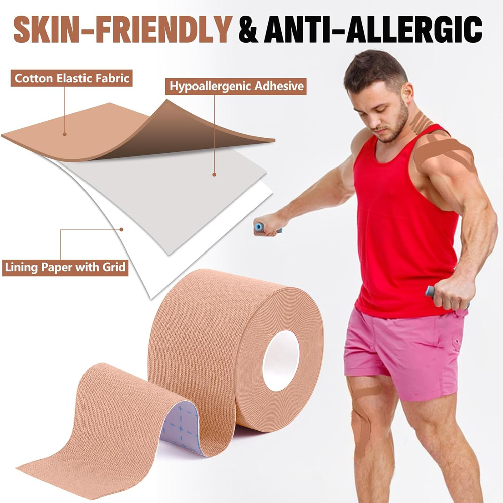 5 Roll Kinesiology Tape Precut - Sports Taping Precut recension och pris