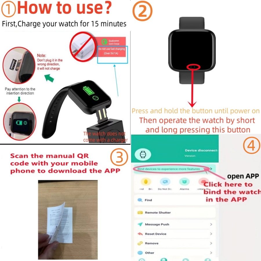Men Smart Watches Color Screen - Health Wellness Bracelet recension och pris