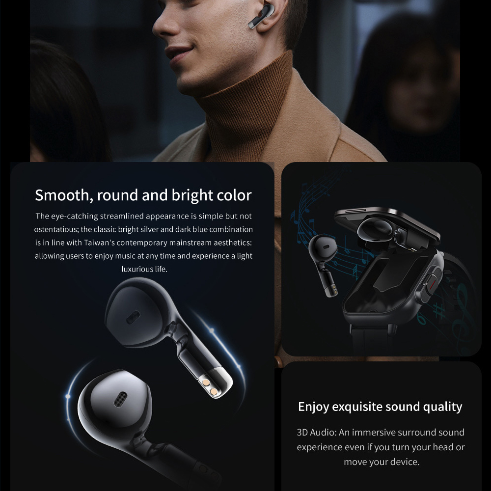 BT Call Blue Tooth Headphones  - Health Wellness Bracelet recension och pris