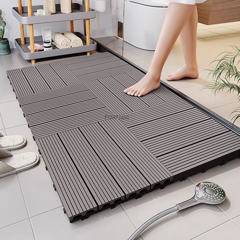 Simulated Ecological Wood Spli - Bamboo Bath Mat recension och pris