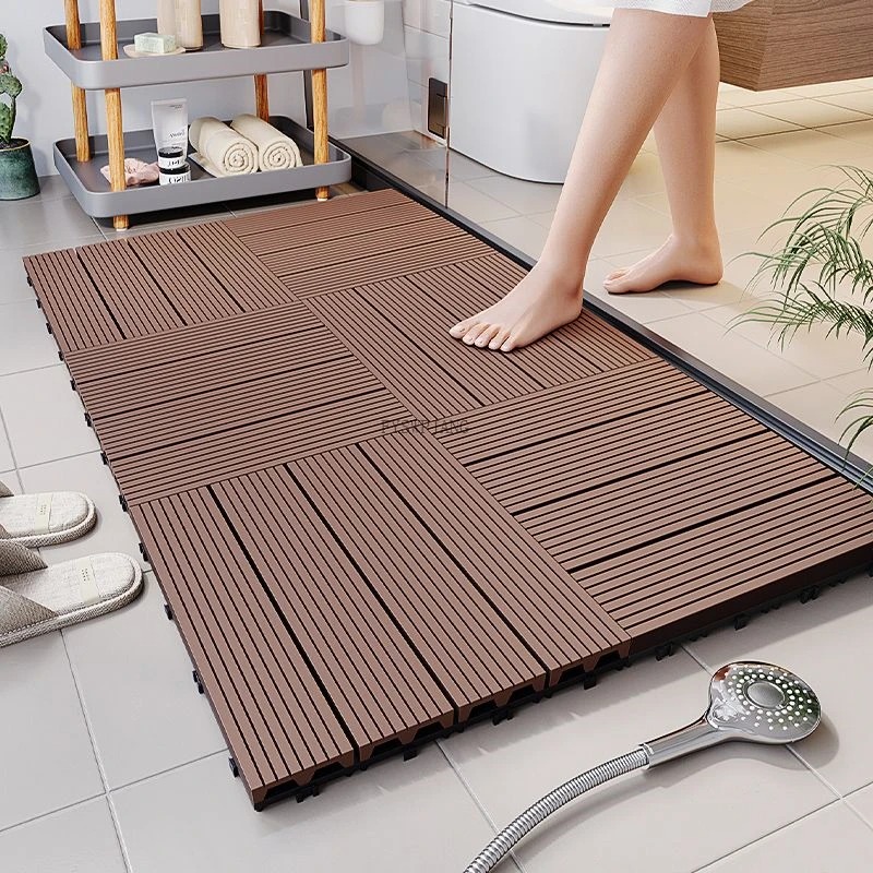 Simulated Ecological Wood Spli - Bamboo Bath Mat recension och pris