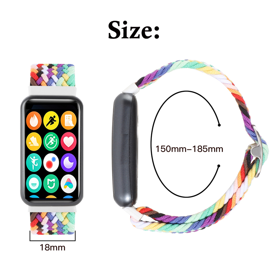 Nylon Braided Strap for Xiaomi - Health Wellness Bracelet recension och pris