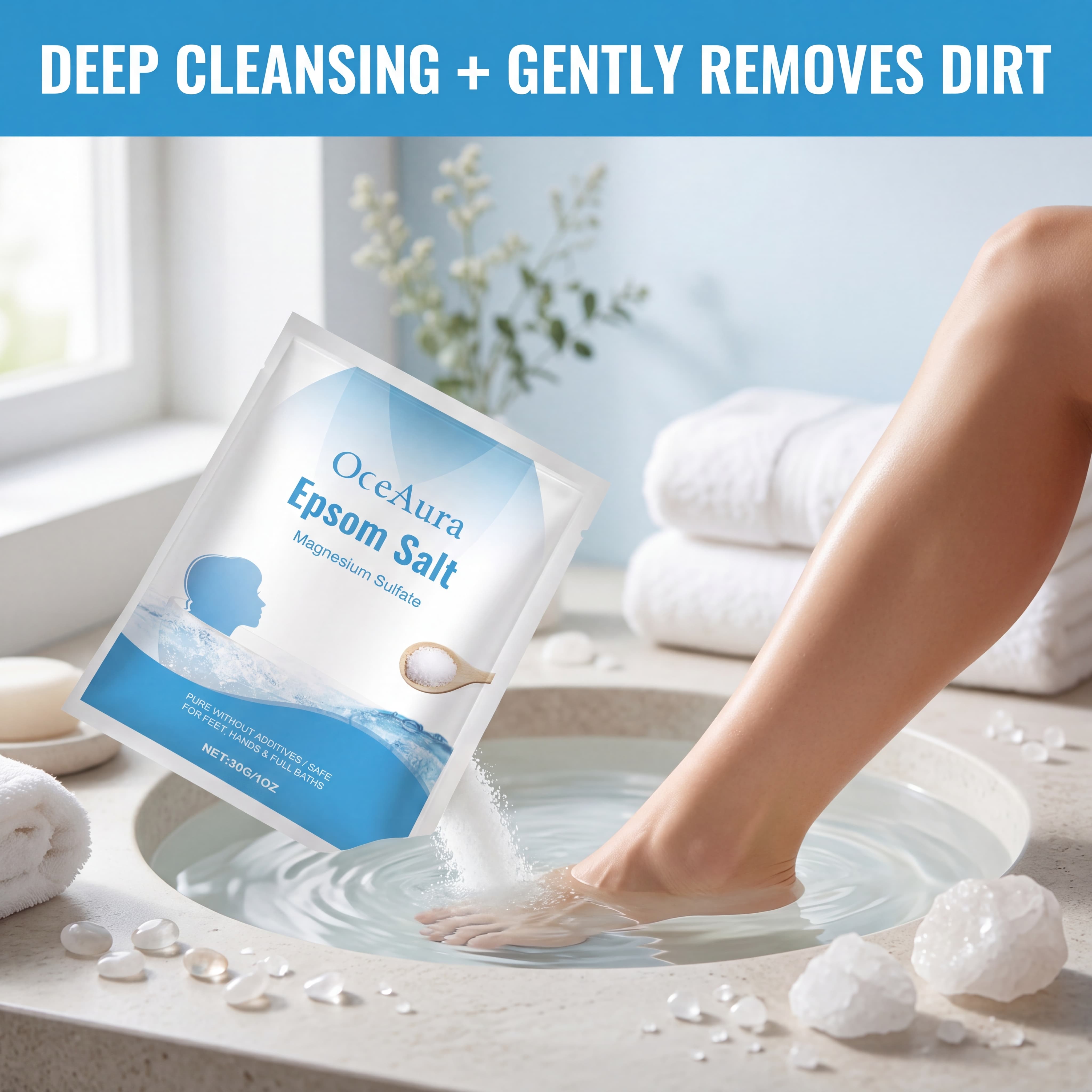 Pure Epsom Salt Magnesium Sulf - Bath Salts Magnesium recension och pris