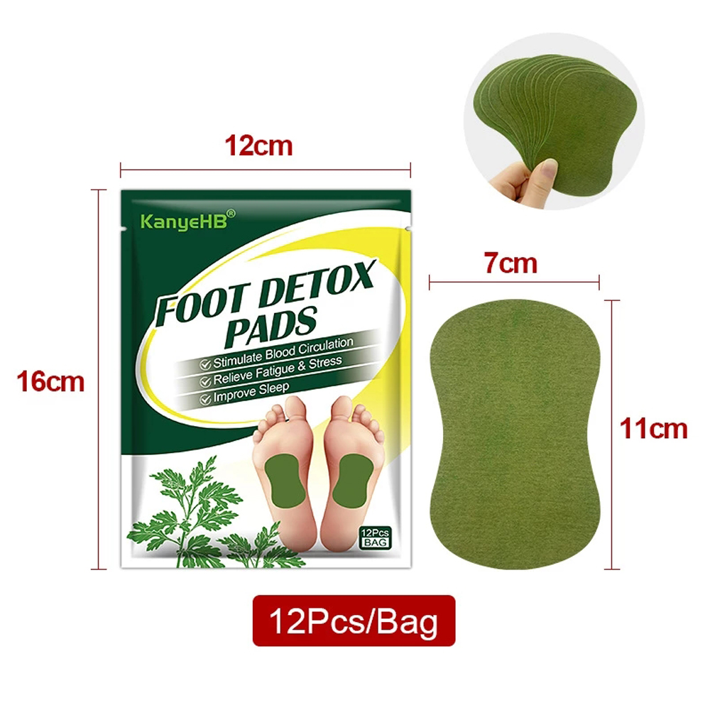 Detox Foot Patches Pads 12/24P - Detox Foot Patch recension och pris