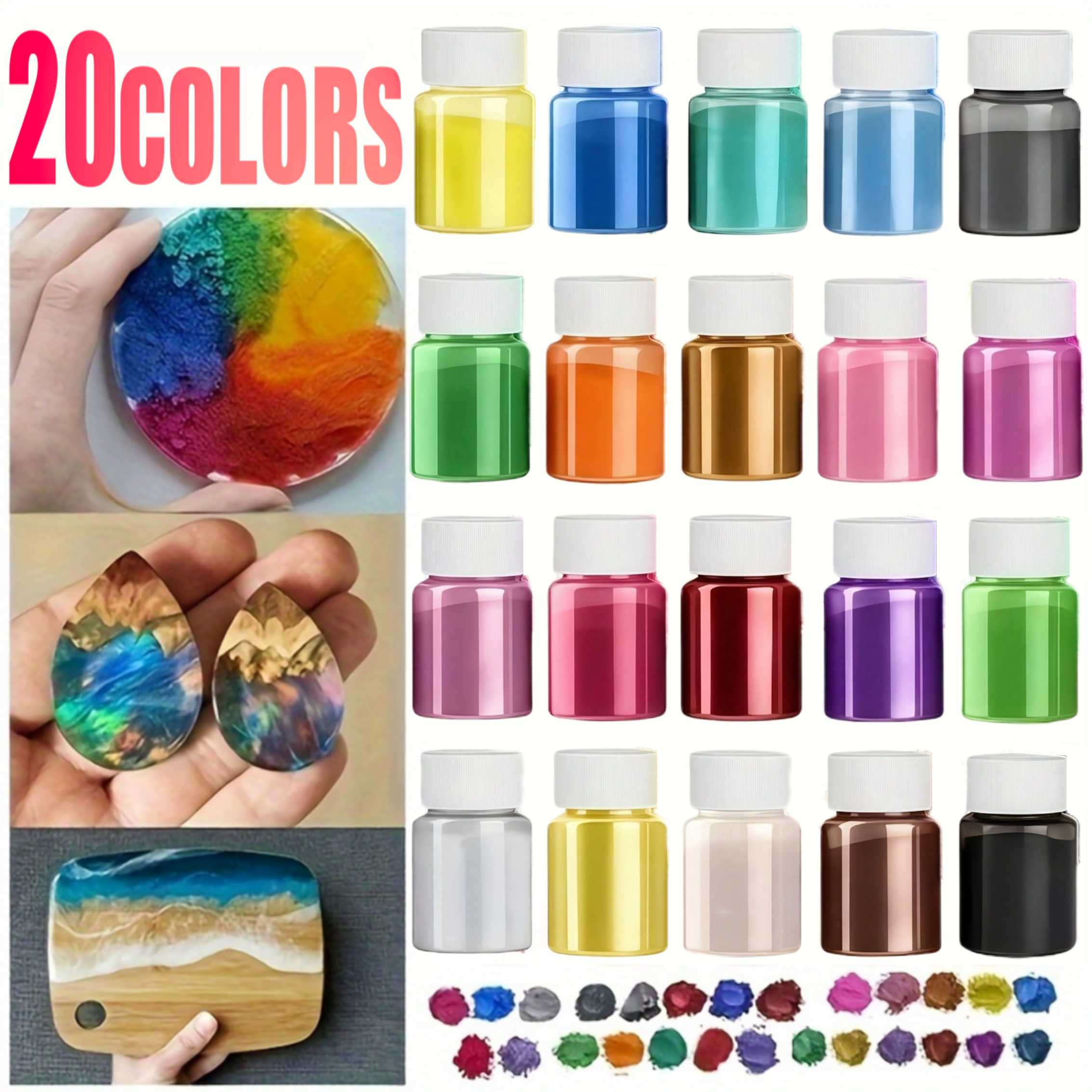 20 Colors 20ml Pack Epoxy Resi - Bath Salts Magnesium recension och pris
