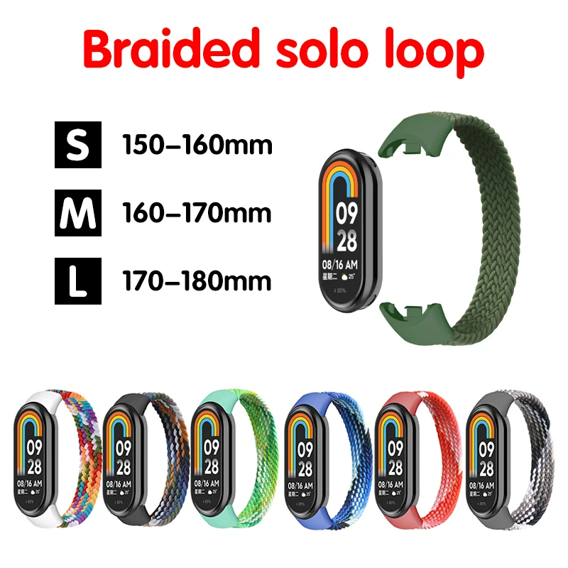 Strap for Mi band 7 8 6 5 Nylo - Health Wellness Bracelet recension och pris